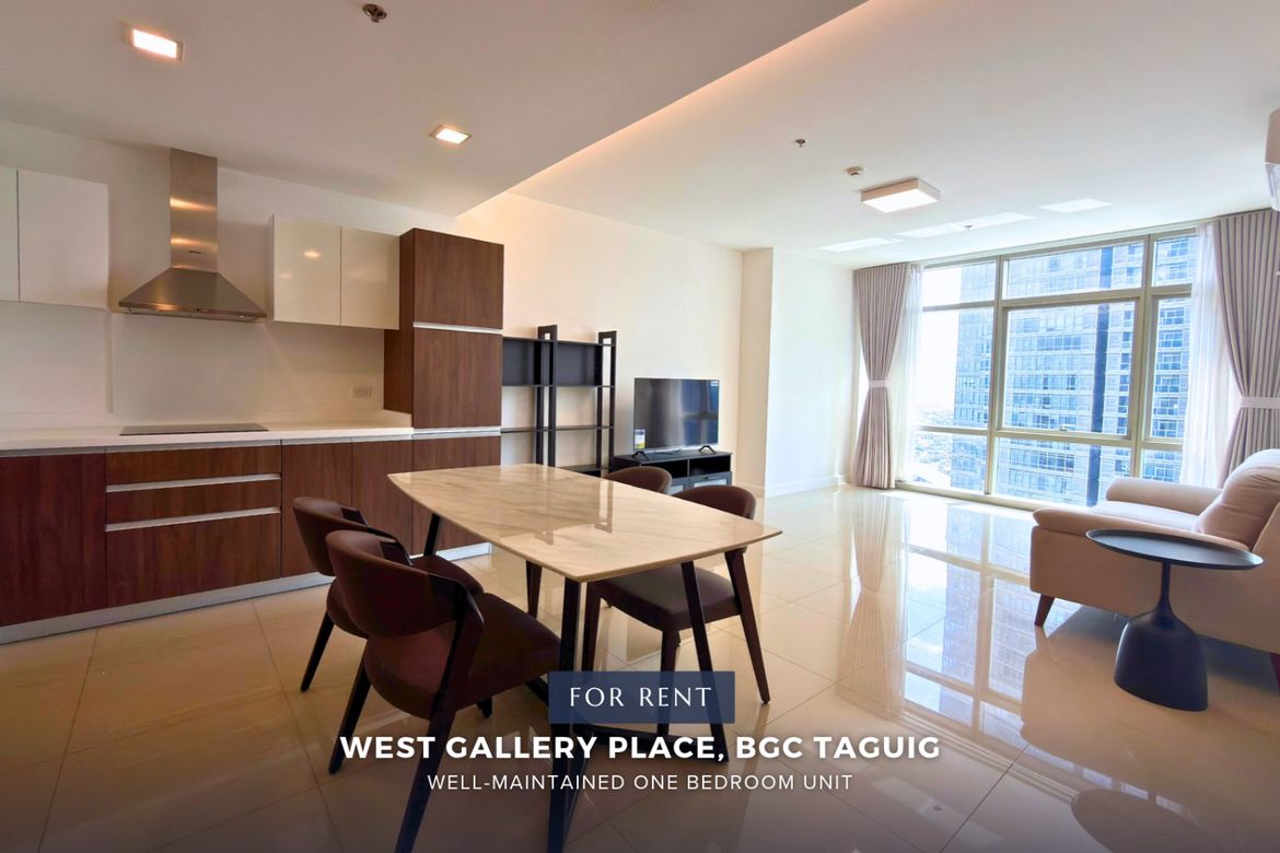 1 Bedroom Apartment for Rent in West Gallery Place, BGC, Taguig, Metro Manila