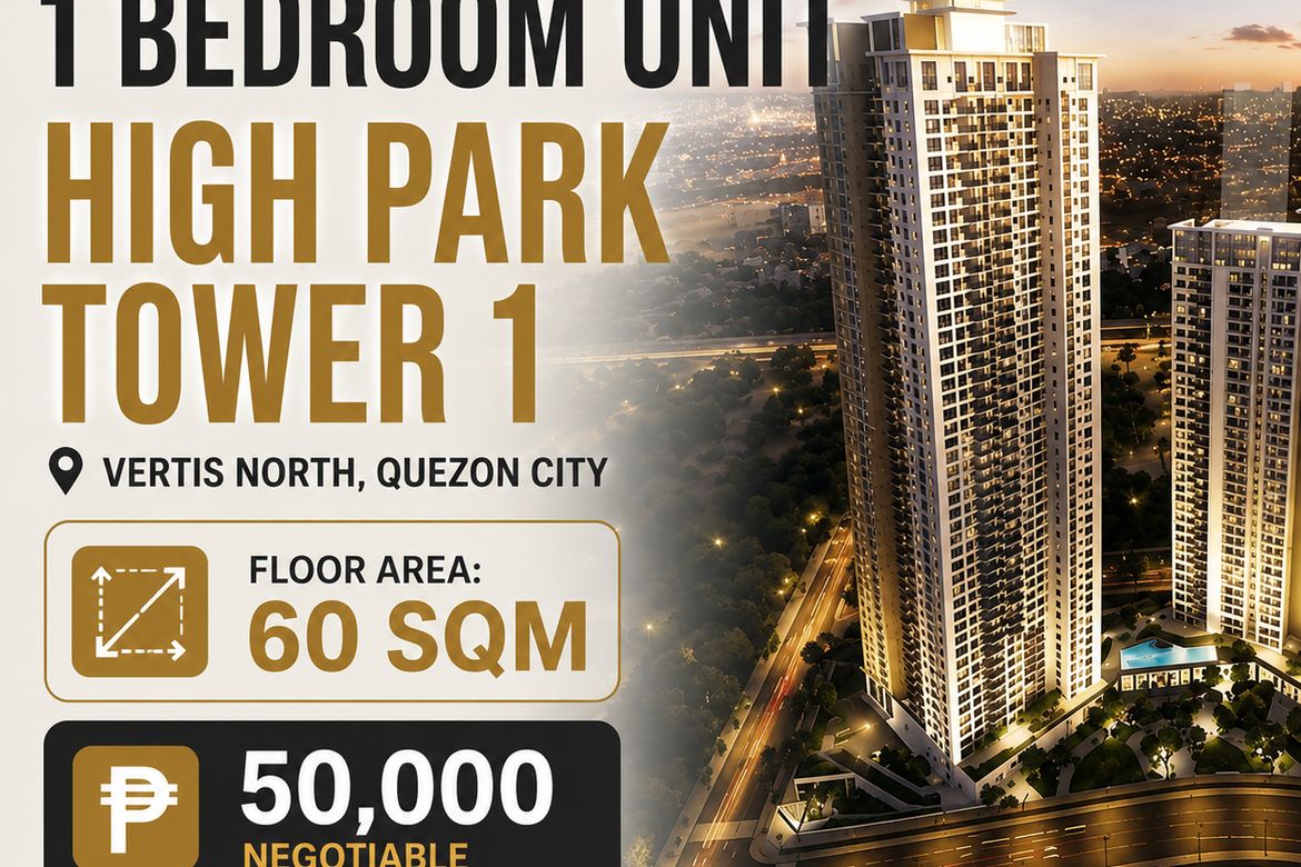 1 Bedroom Condo for Rent in Bagong Pag-Asa, Quezon City, Metro Manila near MRT-3 Quezon Avenue