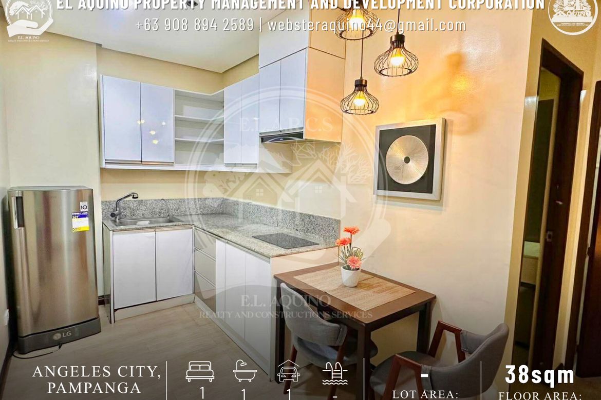 1 Bedroom Condo for Rent in Pampang, Angeles, Pampanga