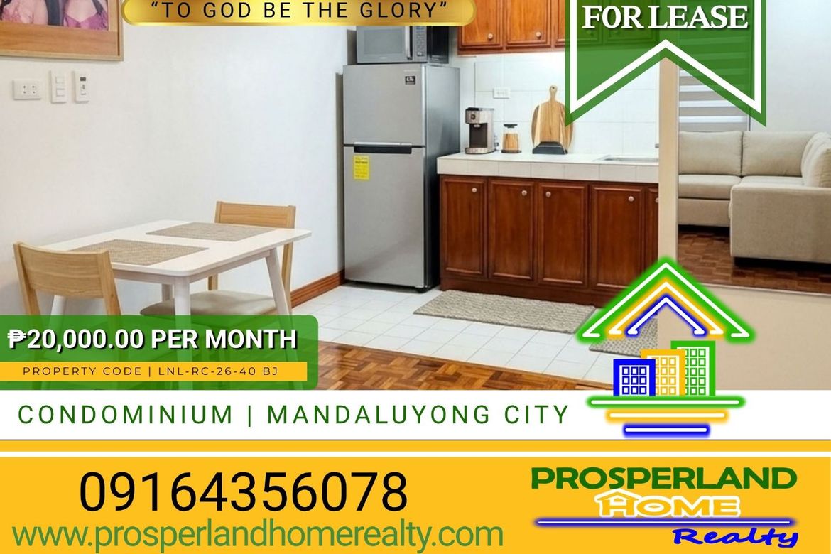 1 Bedroom Condo for Rent in Plainview, Mandaluyong, Metro Manila