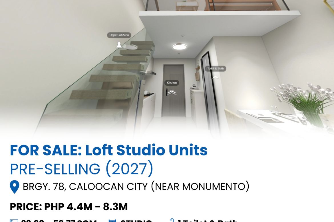1 Bedroom Condo for Sale in Barangay 78, Caloocan, Metro Manila near LRT-1 Monumento
