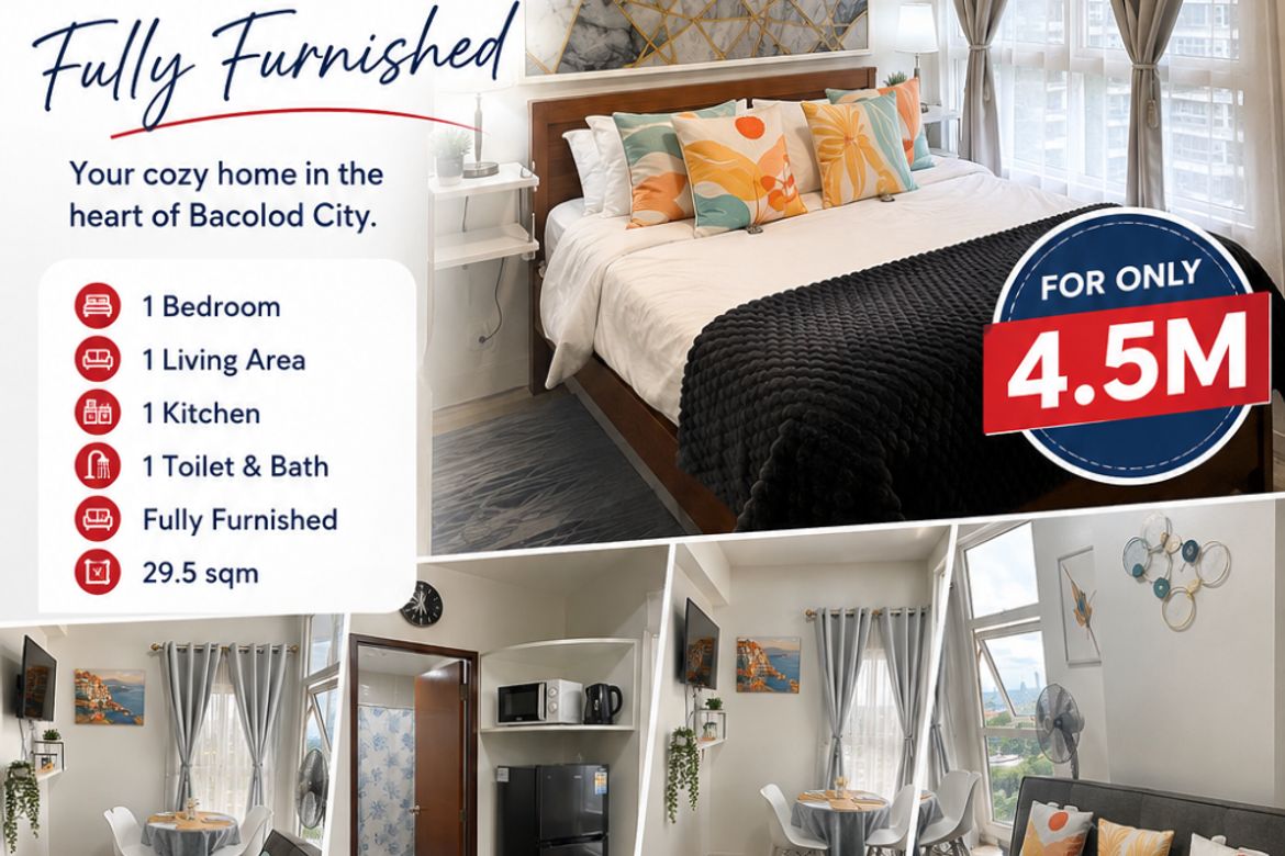 1 Bedroom Condo for Sale in Bata, Bacolod, Negros Occidental