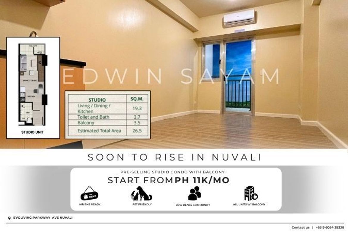 1 Bedroom Condo for Sale in Canlubang, Calamba, Laguna – photo 4
