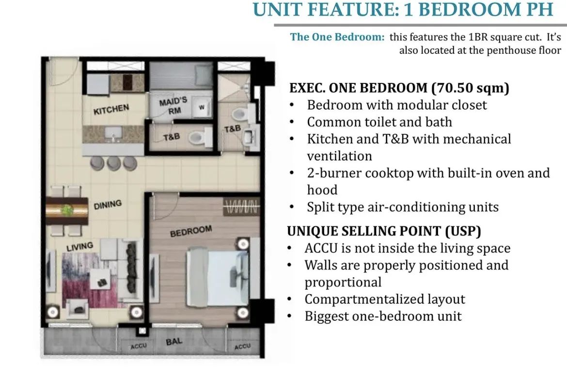 1 Bedroom Condo for Sale in Park McKinley West, BGC, Taguig