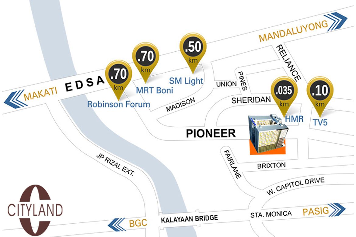 1 Bedroom Condo for Sale in Pioneer Heights 1, Highway Hills, Mandaluyong, Metro Manila near MRT-3 Boni – photo 4