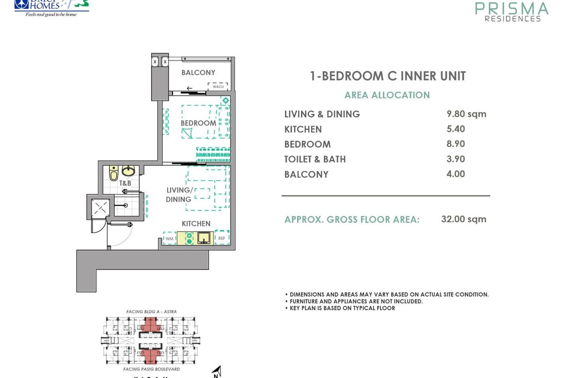1 Bedroom Condo for Sale in Prisma Residences, Bagong Ilog, Pasig, Metro Manila – photo 8