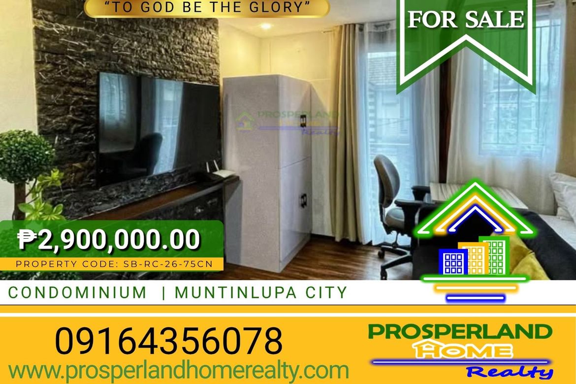 1 Bedroom Condo for Sale in Putatan, Muntinlupa, Metro Manila