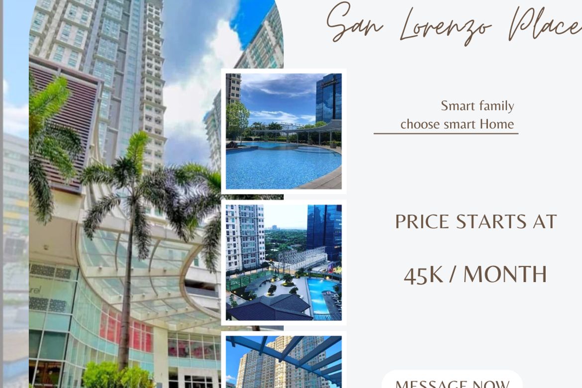 1 Bedroom Condo for Sale in San Lorenzo Place, Bangkal, Makati, Metro Manila near MRT-3 Magallanes
