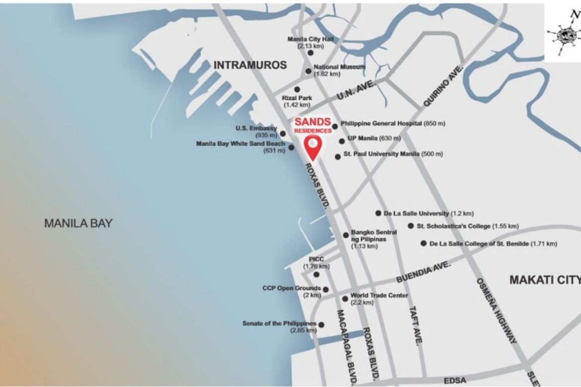 1 Bedroom Condo for Sale in Sands Residences, Malate, Manila, Metro Manila near LRT-1 Pedro Gil – photo 2