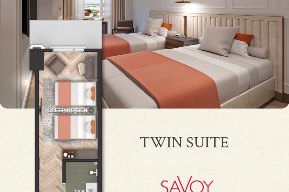 1 Bedroom Condo for Sale in Savoy Hotel Capital Town Pampanga, Santo Niño, San Fernando, Pampanga