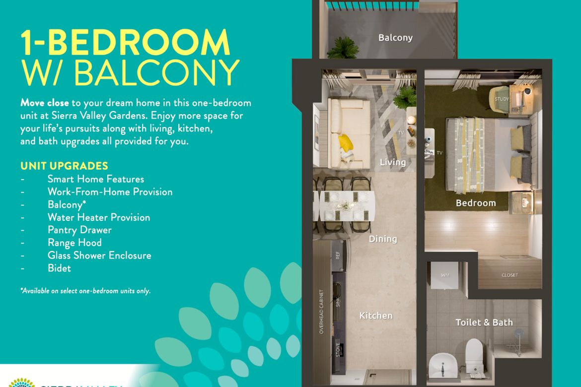 1 Bedroom Condo for Sale in Sierra Valley Gardens, San Juan, Cainta, Rizal – photo 4