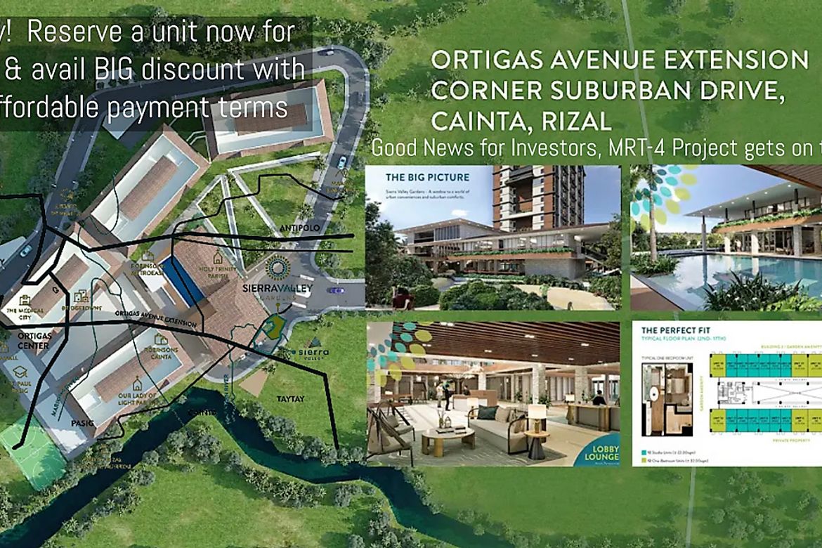 1 Bedroom Condo for Sale in Sierra Valley Gardens, San Juan, Cainta, Rizal