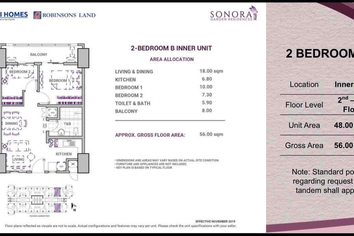 1 Bedroom Condo for Sale in Sonora Garden Residences, Talon Tres, Las Piñas, Metro Manila – photo 6