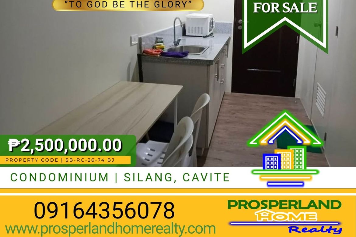1 Bedroom Condo for Sale in Tubuan II, Silang, Cavite