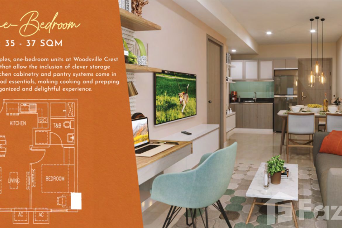 1 Bedroom Condo for Sale in Woodsville Crest, Merville, Parañaque, Metro Manila – photo 4