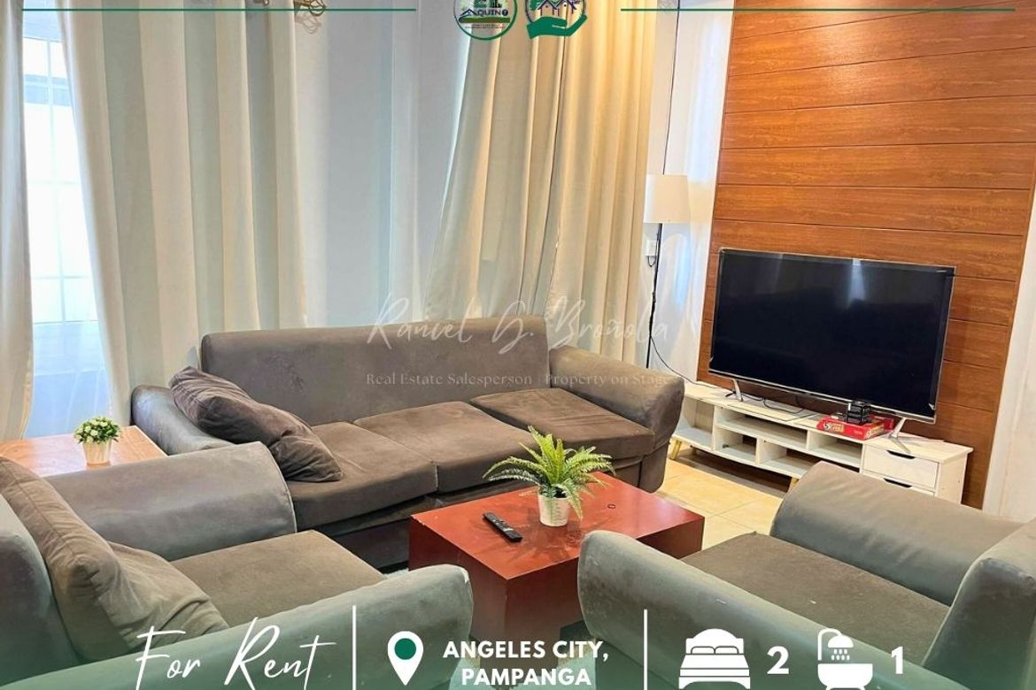 2 Bedroom Apartment for Rent in Cutcut, Angeles, Pampanga