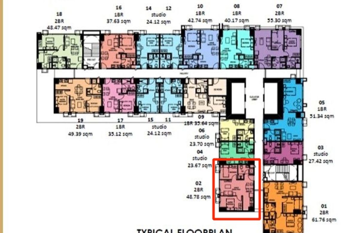 2 Bedroom Apartment for Sale in The Paddington Place, Highway Hills, Mandaluyong, Metro Manila near MRT-3 Shaw Boulevard – photo 2