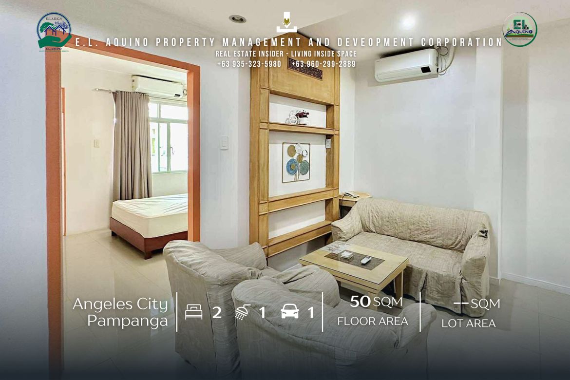 2 Bedroom Condo for Rent in Malabanias, Angeles, Pampanga