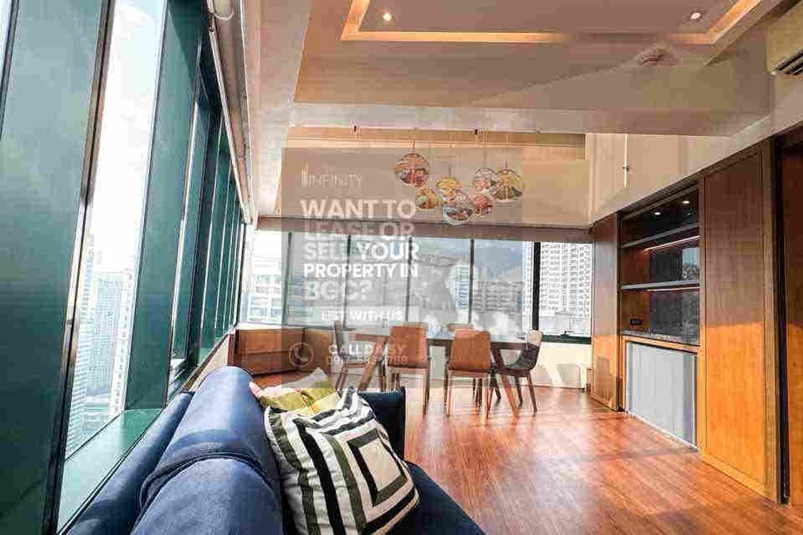 2 Bedroom Condo for Rent in One Rockwell East Tower, Rockwell, Makati, Metro Manila near MRT-3 Guadalupe