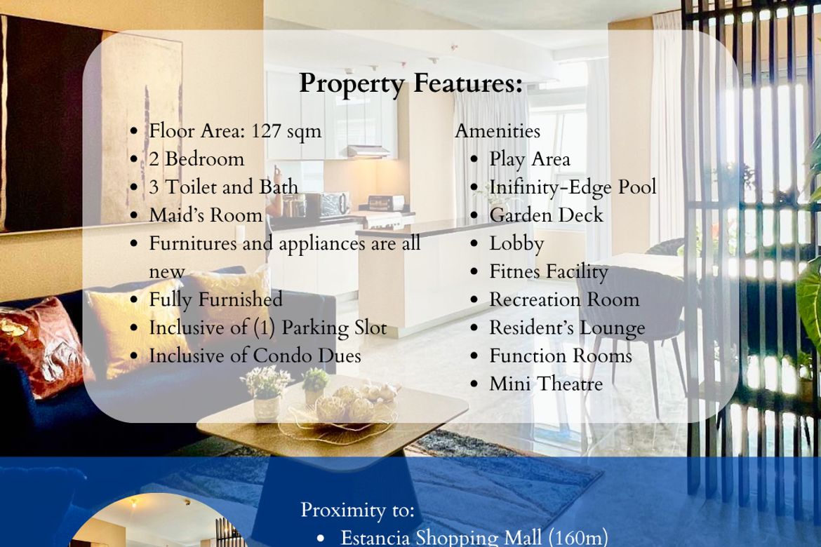 2 Bedroom Condo for Rent in Oranbo, Pasig, Metro Manila