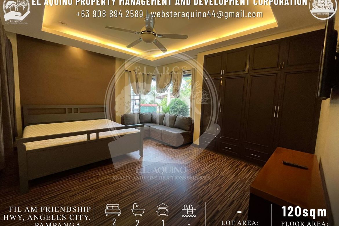 2 Bedroom Condo for Rent in Pampang, Angeles, Pampanga