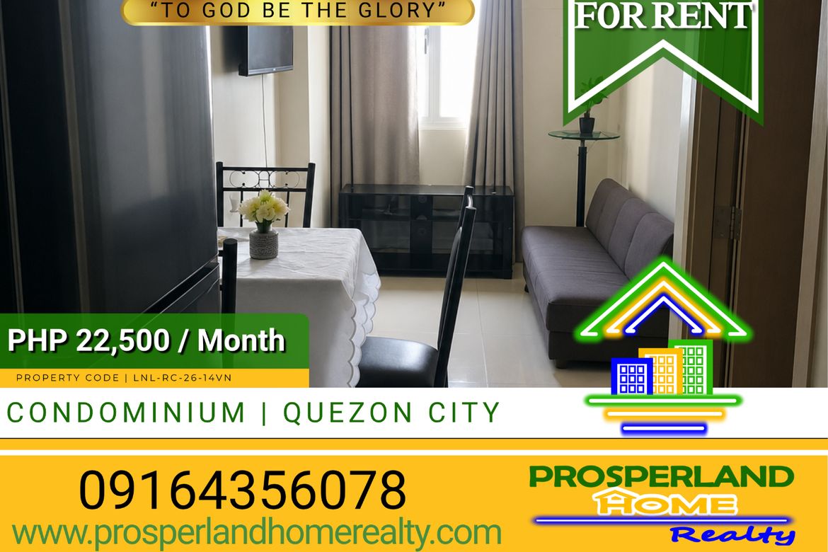 2 Bedroom Condo for Rent in San Bartolome, Quezon City, Metro Manila