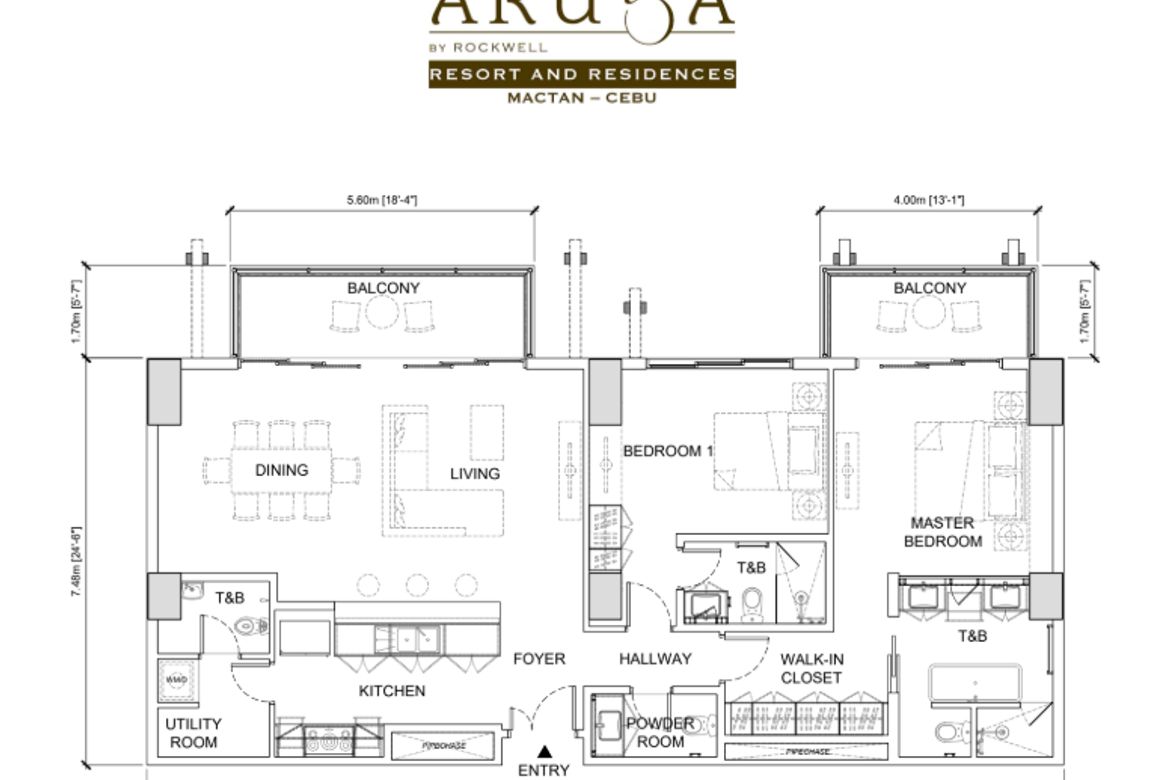 2 Bedroom Condo for Sale in Aruga Resort and Residences, Punta Engaño, Lapu-Lapu, Cebu – photo 2