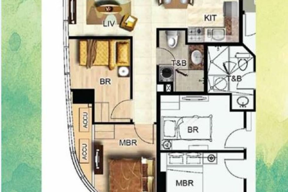 2 Bedroom Condo for Sale in Barangay 76, Pasay, Metro Manila near LRT-1 Libertad – photo 3