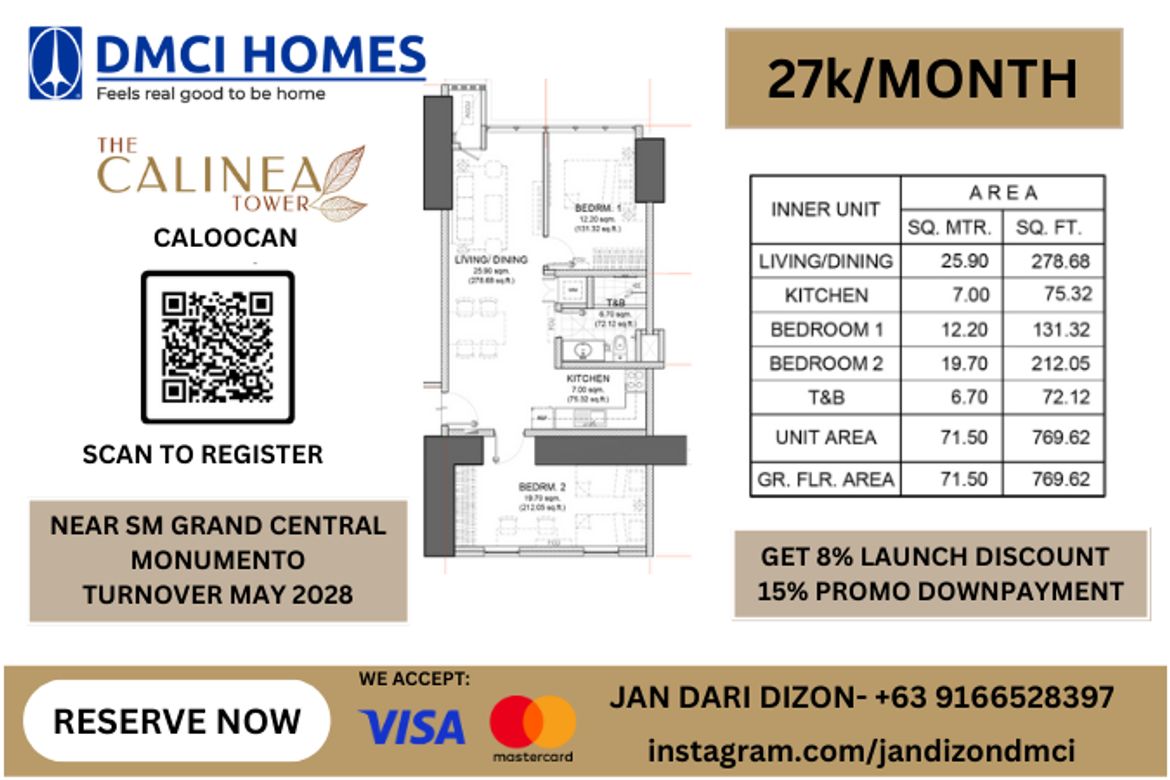 2 Bedroom Condo for Sale in Barangay 90, Caloocan, Metro Manila near LRT-1 Monumento – photo 2