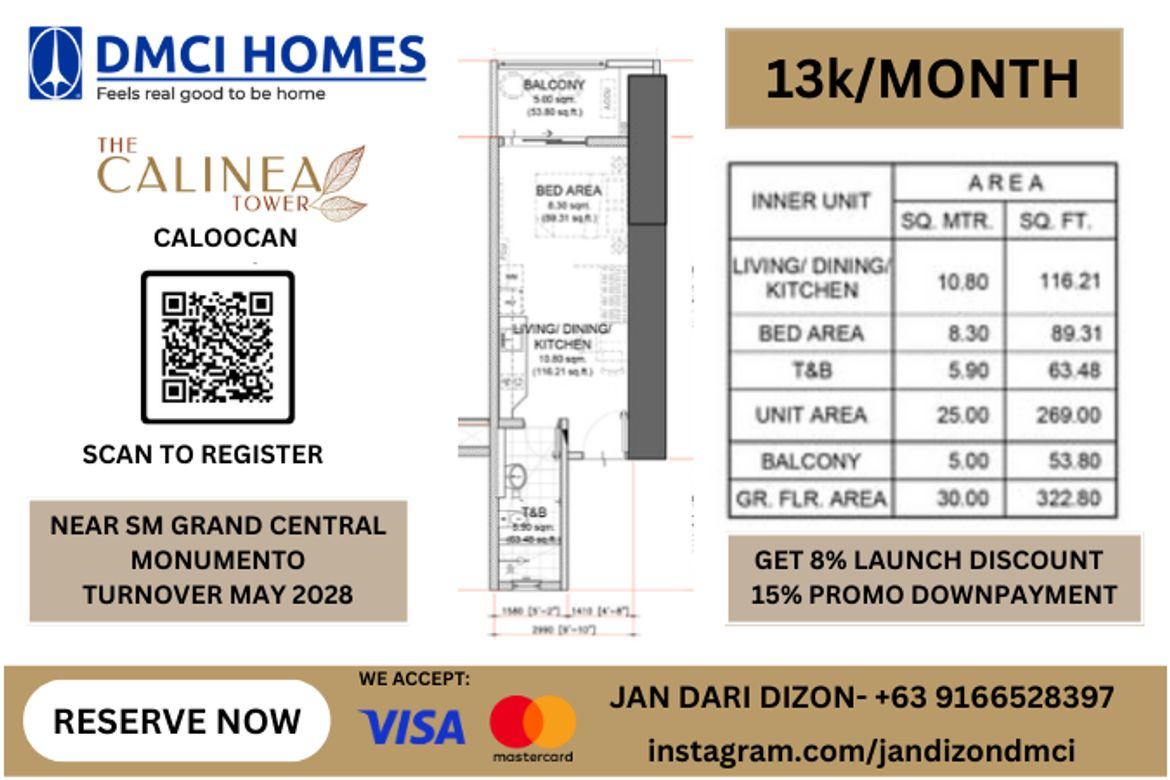 2 Bedroom Condo for Sale in Barangay 90, Caloocan, Metro Manila near LRT-1 Monumento – photo 8