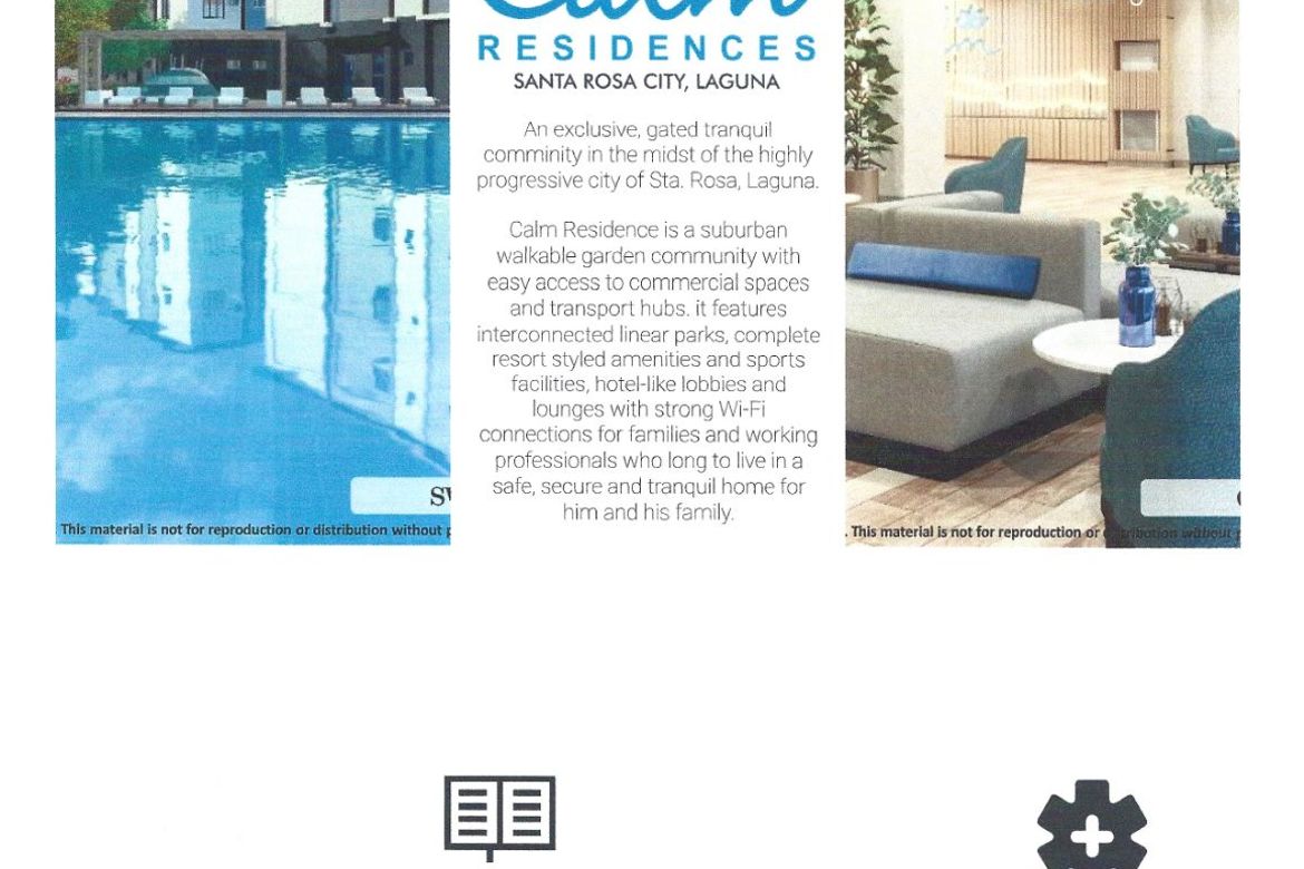 2 Bedroom Condo for Sale in Calm Residences, Balibago, Santa Rosa, Laguna