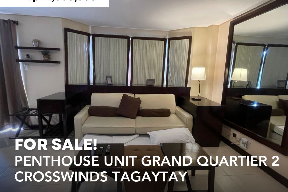 2 Bedroom Condo for Sale in Crosswinds, Iruhin West, Tagaytay, Cavite