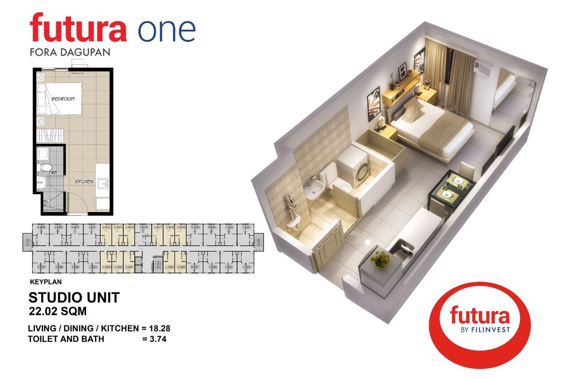 2 Bedroom Condo for Sale in Futura One Fora Dagupan, Lucao, Dagupan, Pangasinan – photo 8