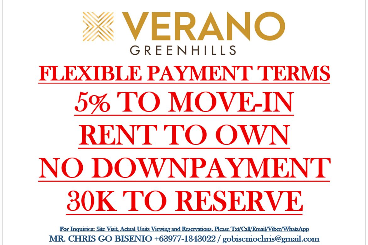 2 Bedroom Condo for Sale in Greenhills, San Juan, Metro Manila near MRT-3 Santolan