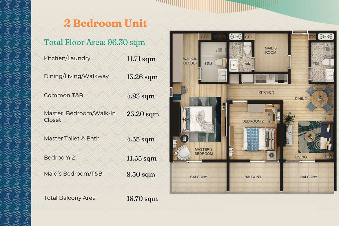 2 Bedroom Condo for Sale in Mactan, Lapu-Lapu, Cebu – photo 4