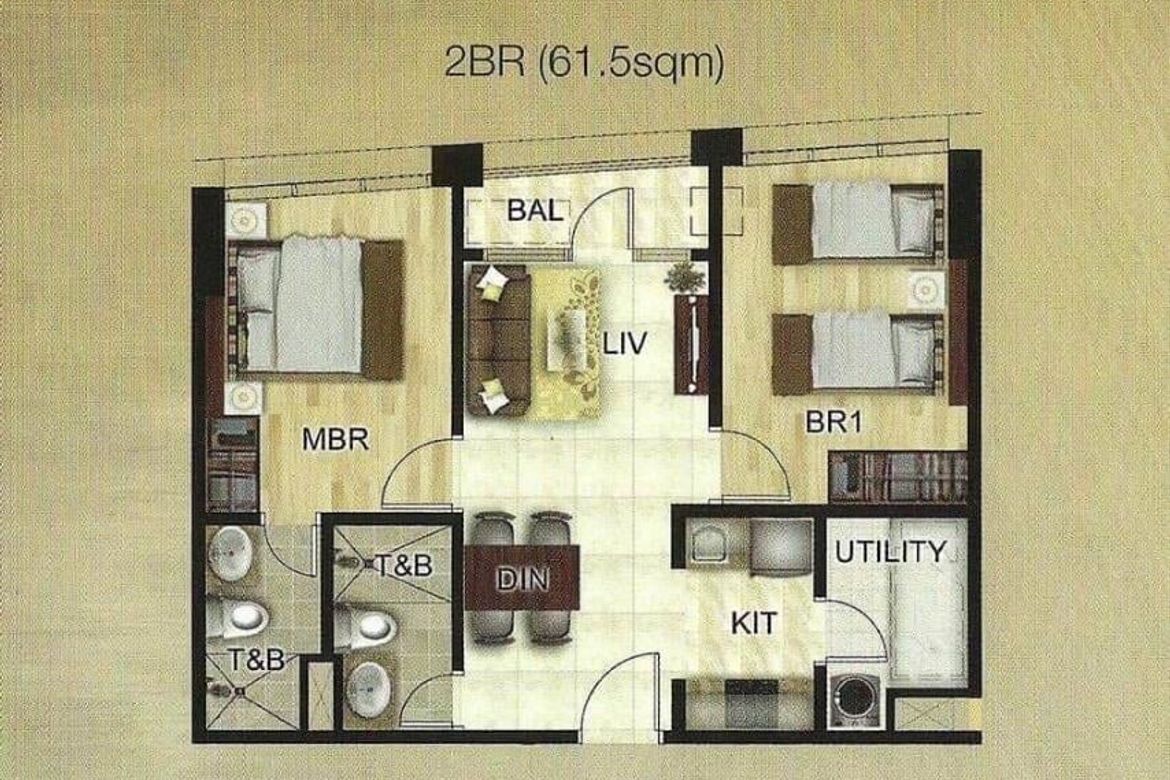 2 Bedroom Condo for Sale in One Wilson Square, Greenhills, San Juan, Metro Manila – photo 5