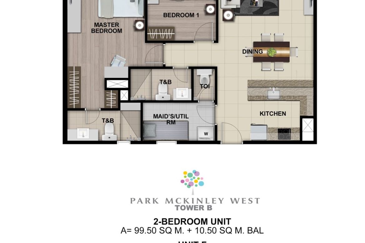 2 Bedroom Condo for Sale in Park McKinley West, BGC, Taguig – photo 11