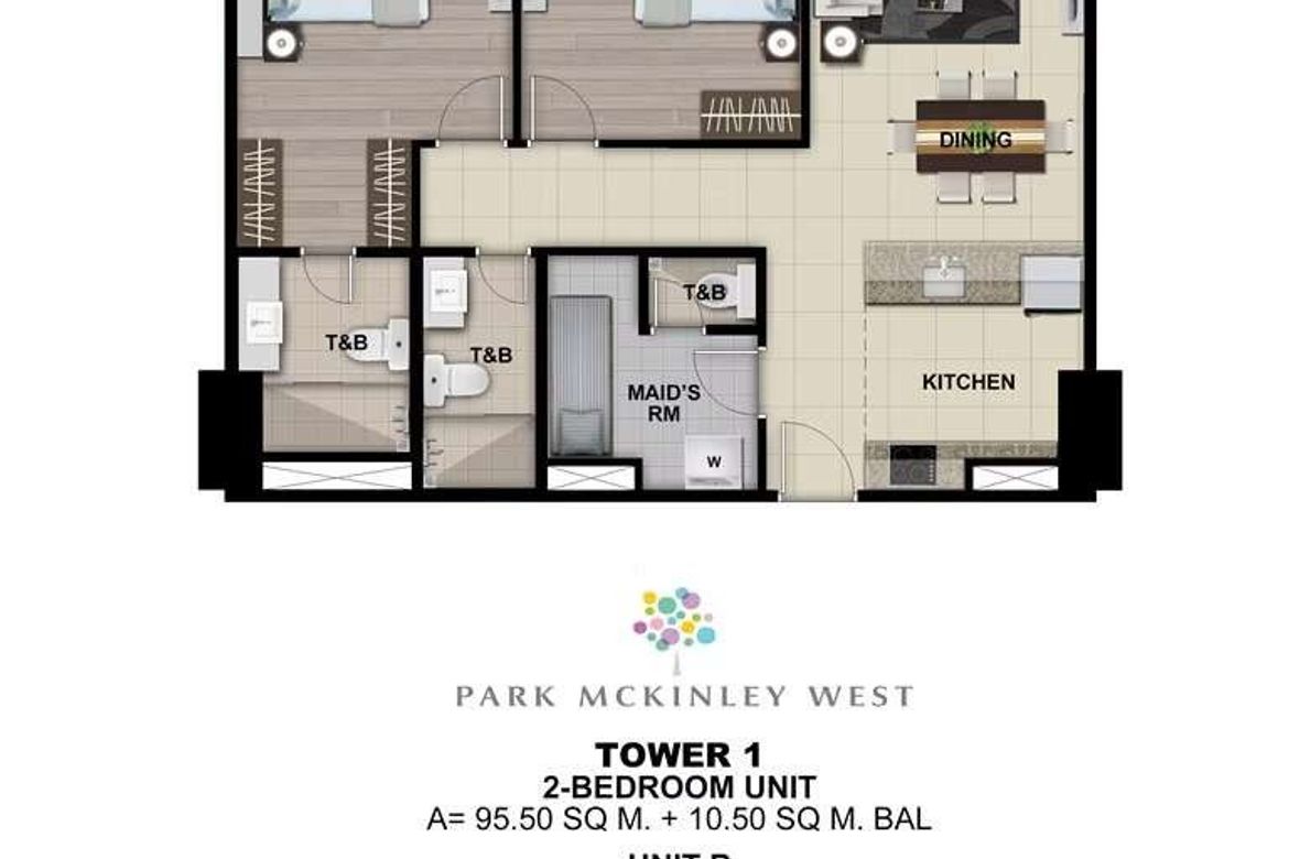 2 Bedroom Condo for Sale in Park McKinley West, BGC, Taguig – photo 9
