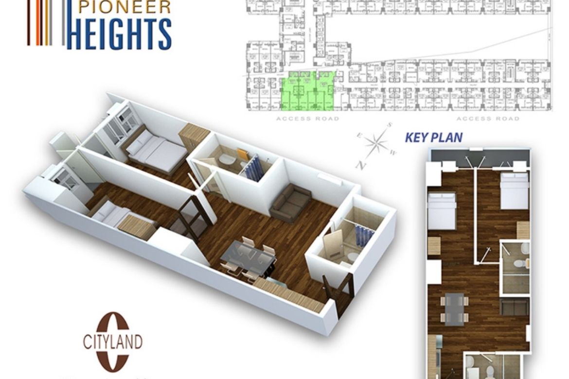 2 Bedroom Condo for Sale in Pioneer Heights 1, Highway Hills, Mandaluyong, Metro Manila near MRT-3 Boni