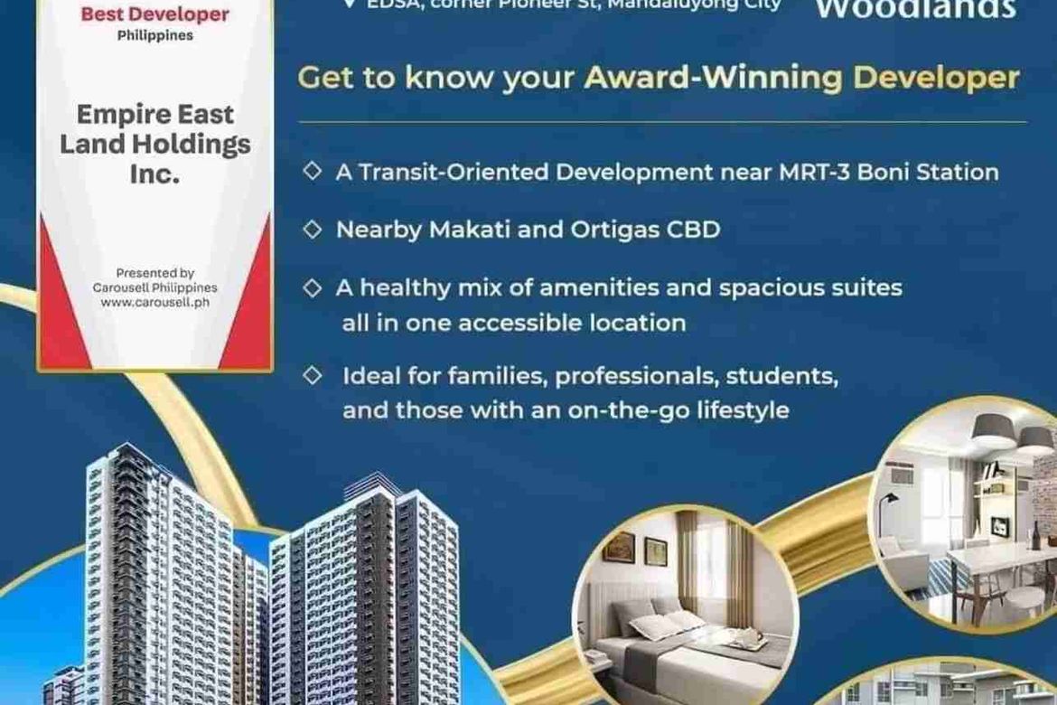 2 Bedroom Condo for Sale in Pioneer Woodlands, Barangka Ilaya, Mandaluyong, Metro Manila near MRT-3 Boni – photo 4