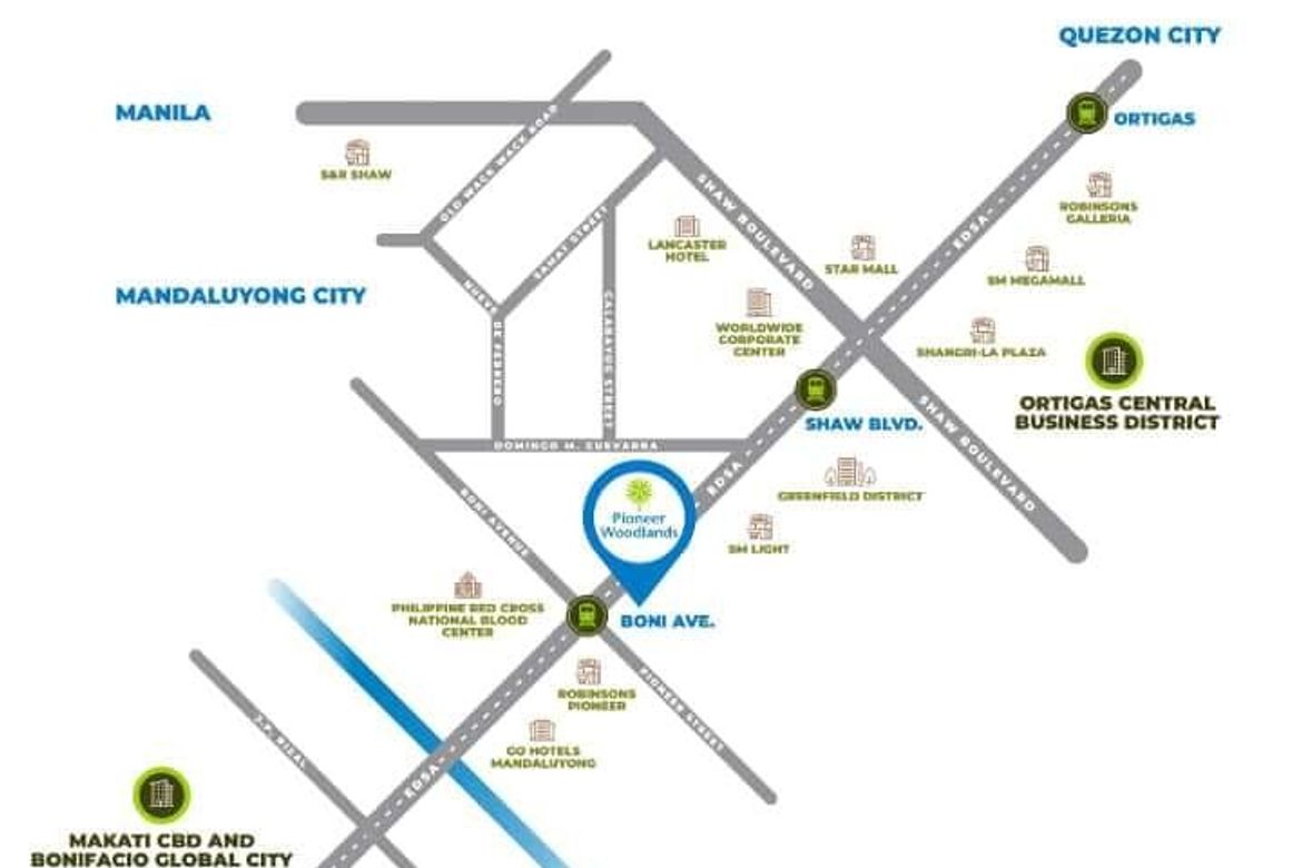 2 Bedroom Condo for Sale in Pioneer Woodlands, Barangka Ilaya, Mandaluyong, Metro Manila near MRT-3 Boni – photo 2