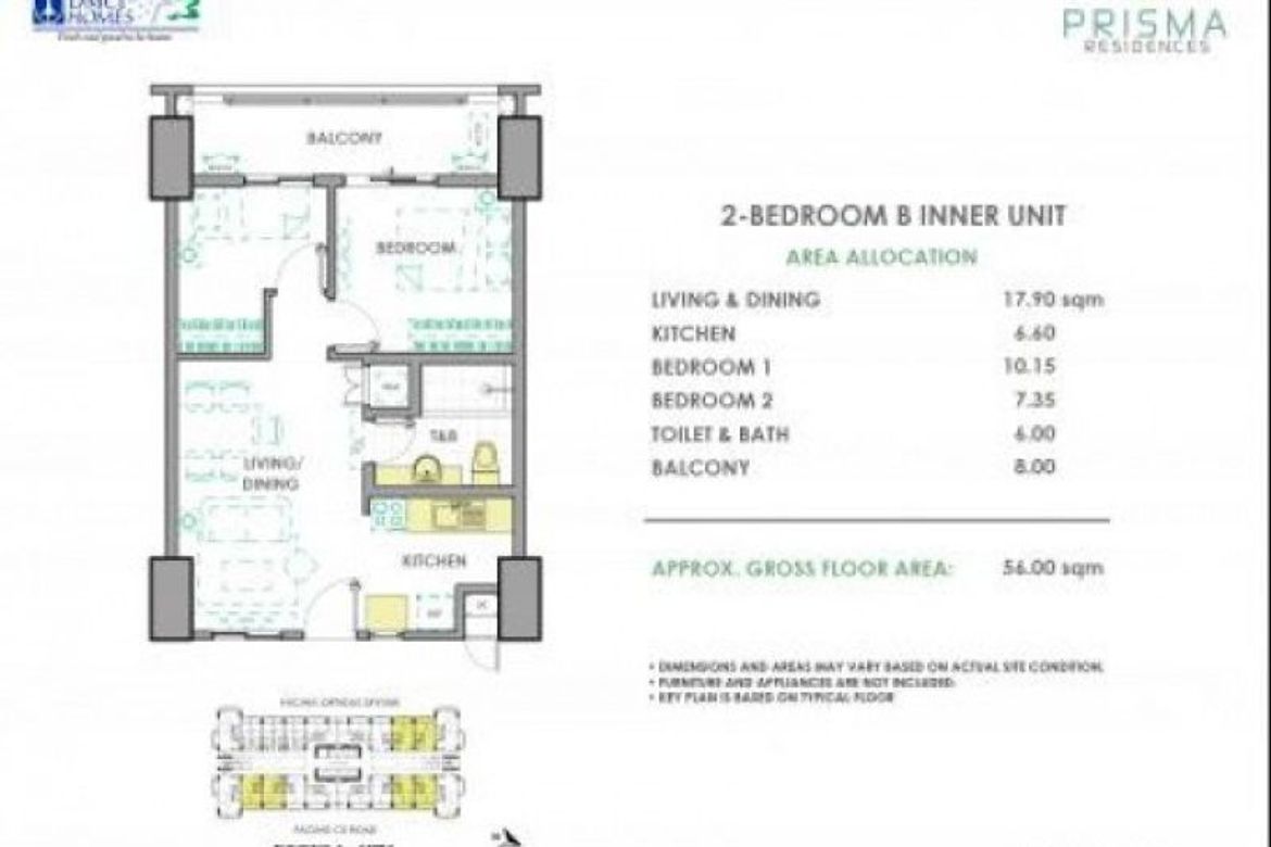 2 Bedroom Condo for Sale in Prisma Residences, Bagong Ilog, Pasig, Metro Manila – photo 6