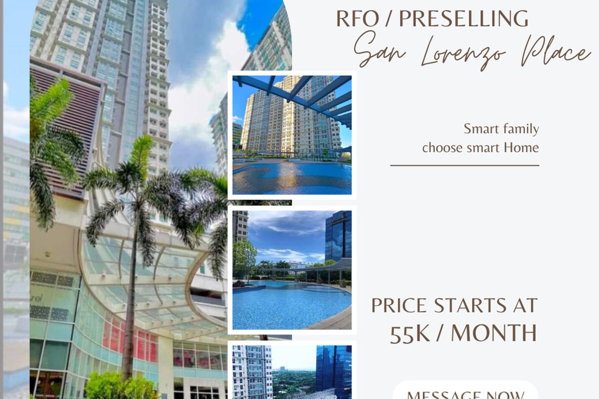2 Bedroom Condo for Sale in San Lorenzo Place, Bangkal, Makati, Metro Manila near MRT-3 Magallanes