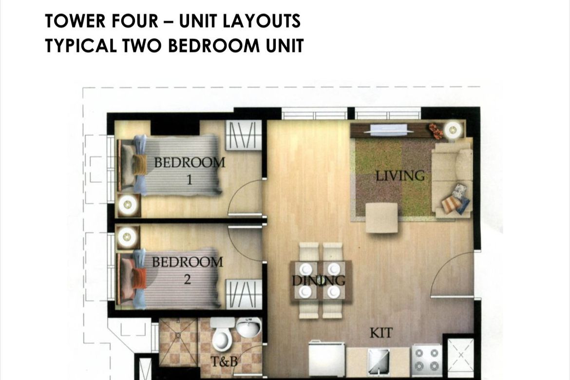 2 Bedroom Condo for Sale in San Lorenzo Place, Bangkal, Makati, Metro Manila near MRT-3 Magallanes – photo 6