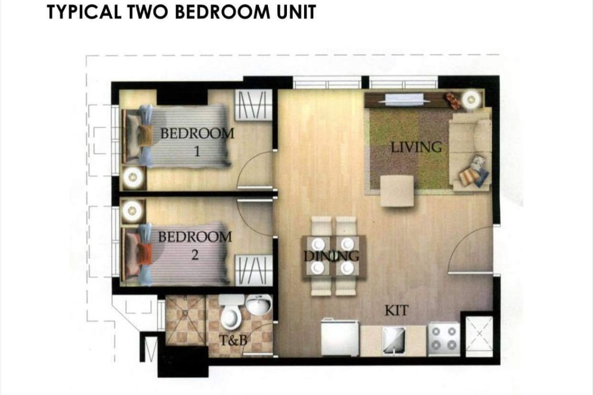 2 Bedroom Condo for Sale in San Lorenzo Place, Bangkal, Makati, Metro Manila near MRT-3 Magallanes – photo 3