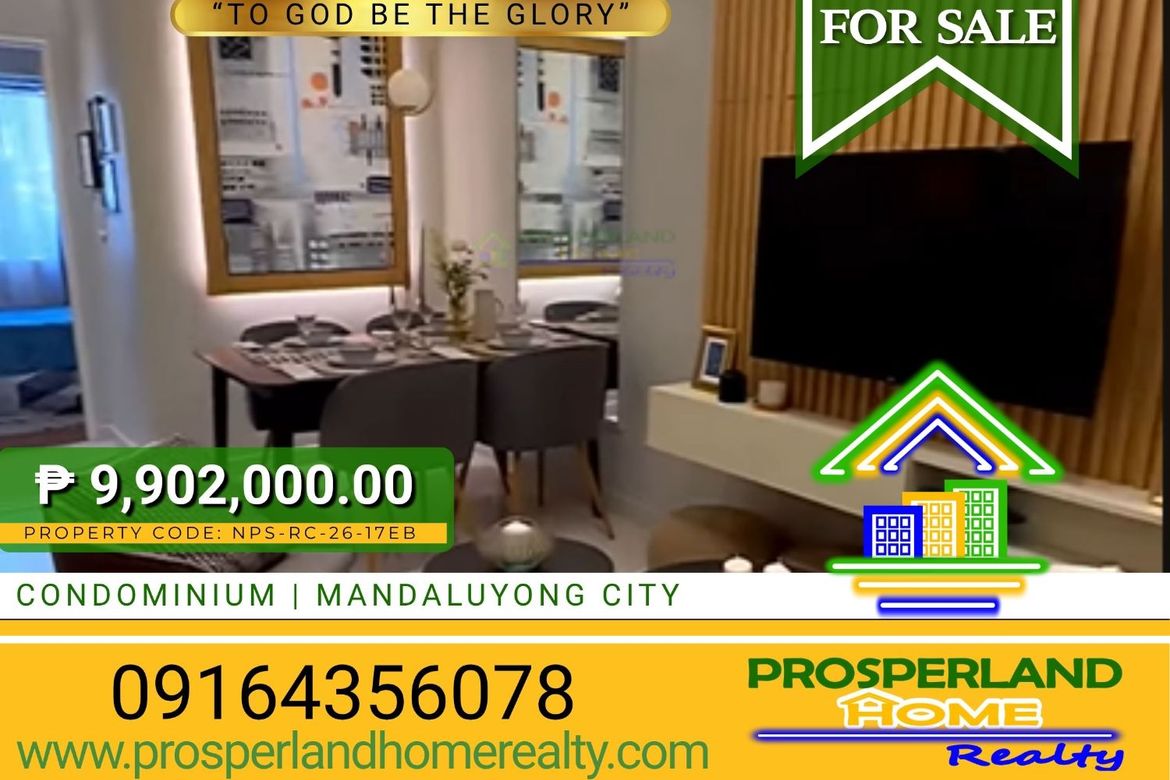 2 Bedroom Condo for Sale in San Nicolas, Pasig, Metro Manila