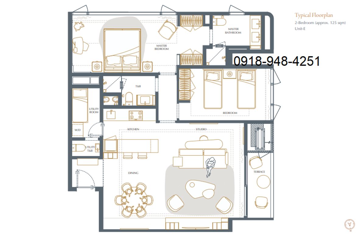 2 Bedroom Condo for Sale in Shang Summit, South Triangle, Quezon City, Metro Manila near MRT-3 Kamuning – photo 5