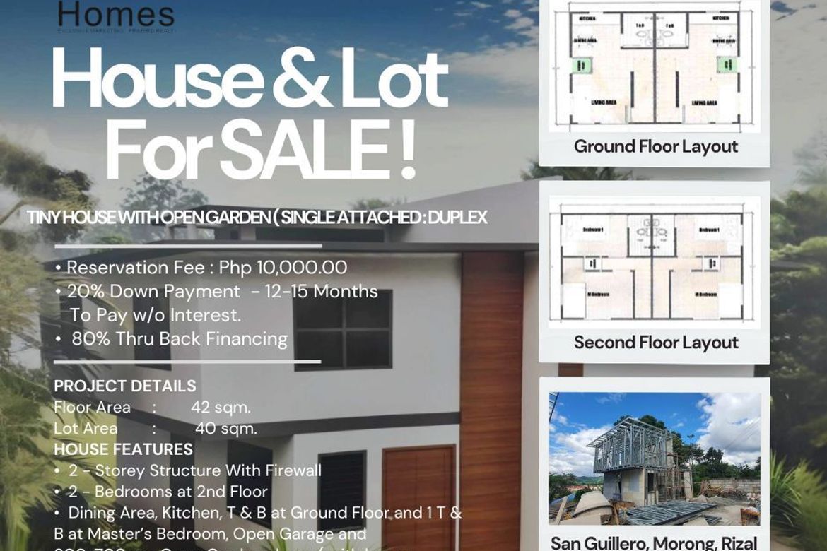 2 Bedroom House for Sale in San Guillermo, Morong, Rizal