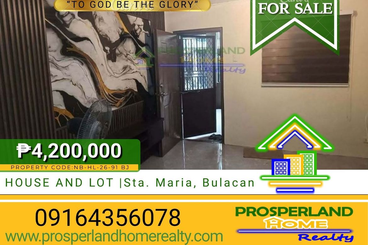 2 Bedroom House for Sale in San Jose Patag, Santa Maria, Bulacan