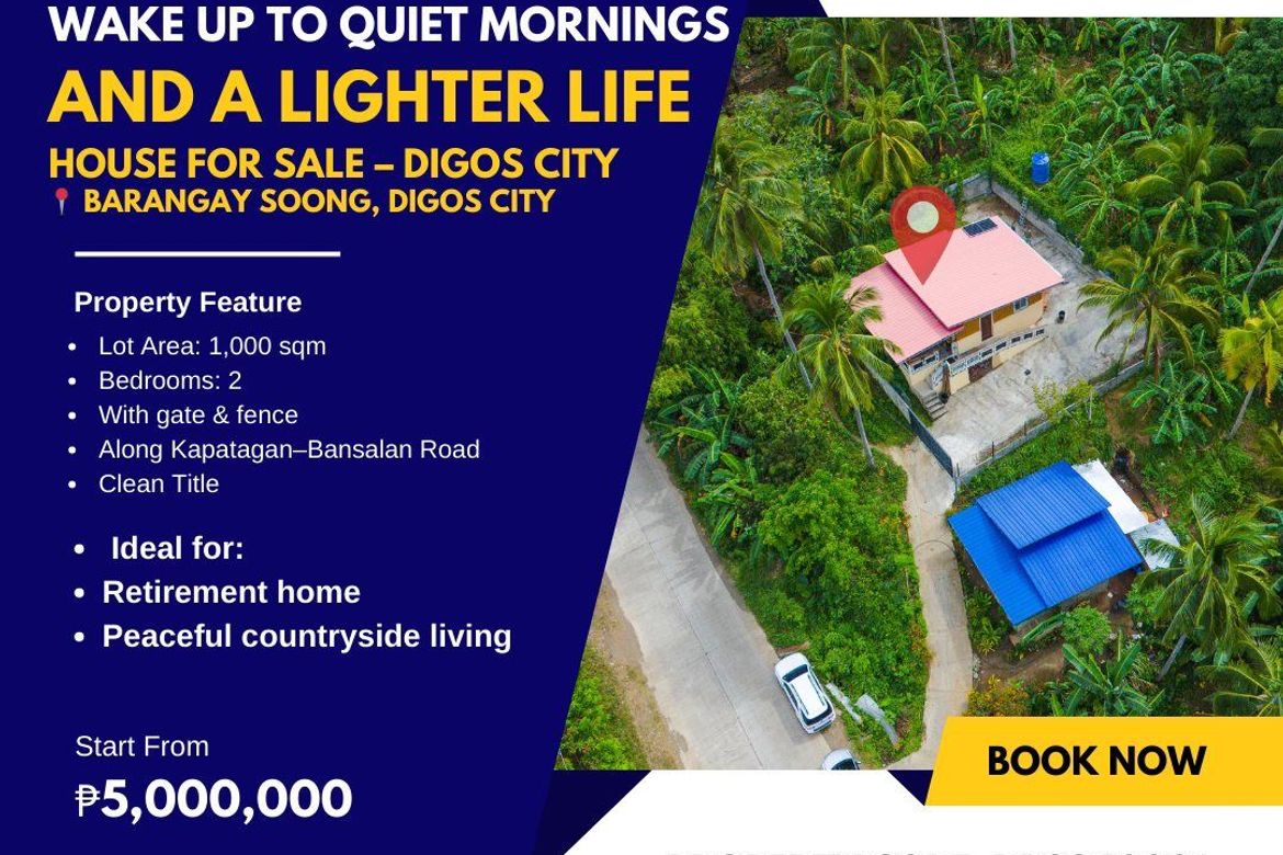 2 Bedroom House for Sale in Soong, Digos, Davao del Sur
